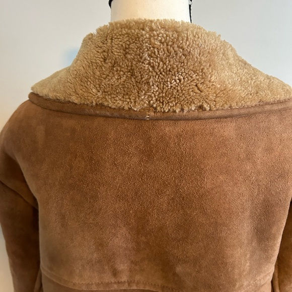 ✨Free Shipping✨ 1970's Vintage Morlands Sheepskin Unisex Tan Coat - Picture 11 of 17